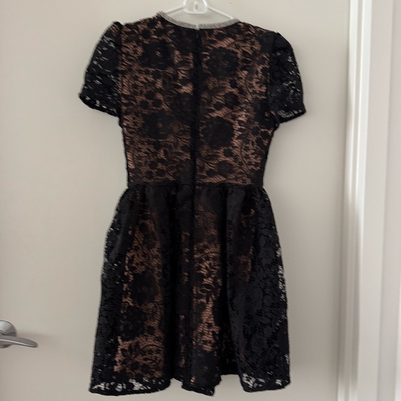 Self portrait Black cord Lace Dress Size UK 8 - Picture 4 of 6
